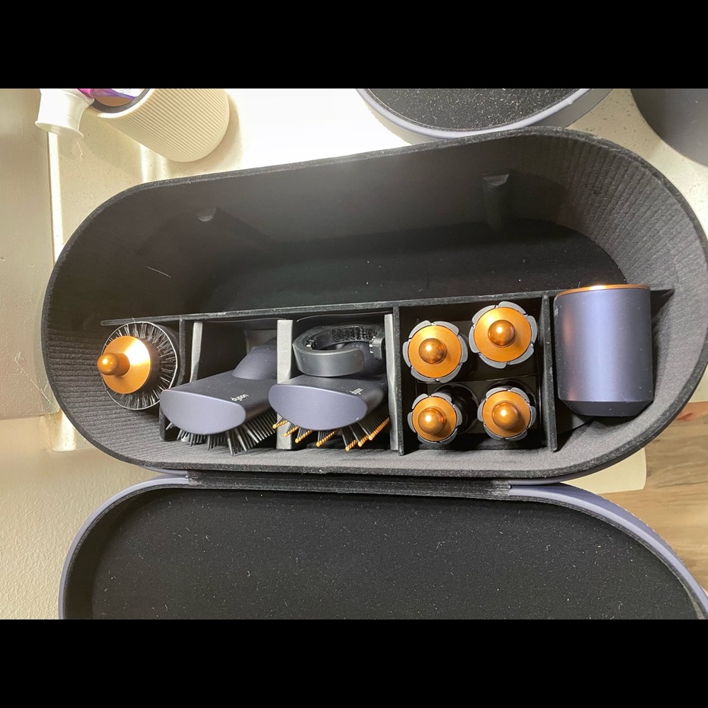 Dyson Airwrap in Prussian Blue, just the case and accessories wand not included!